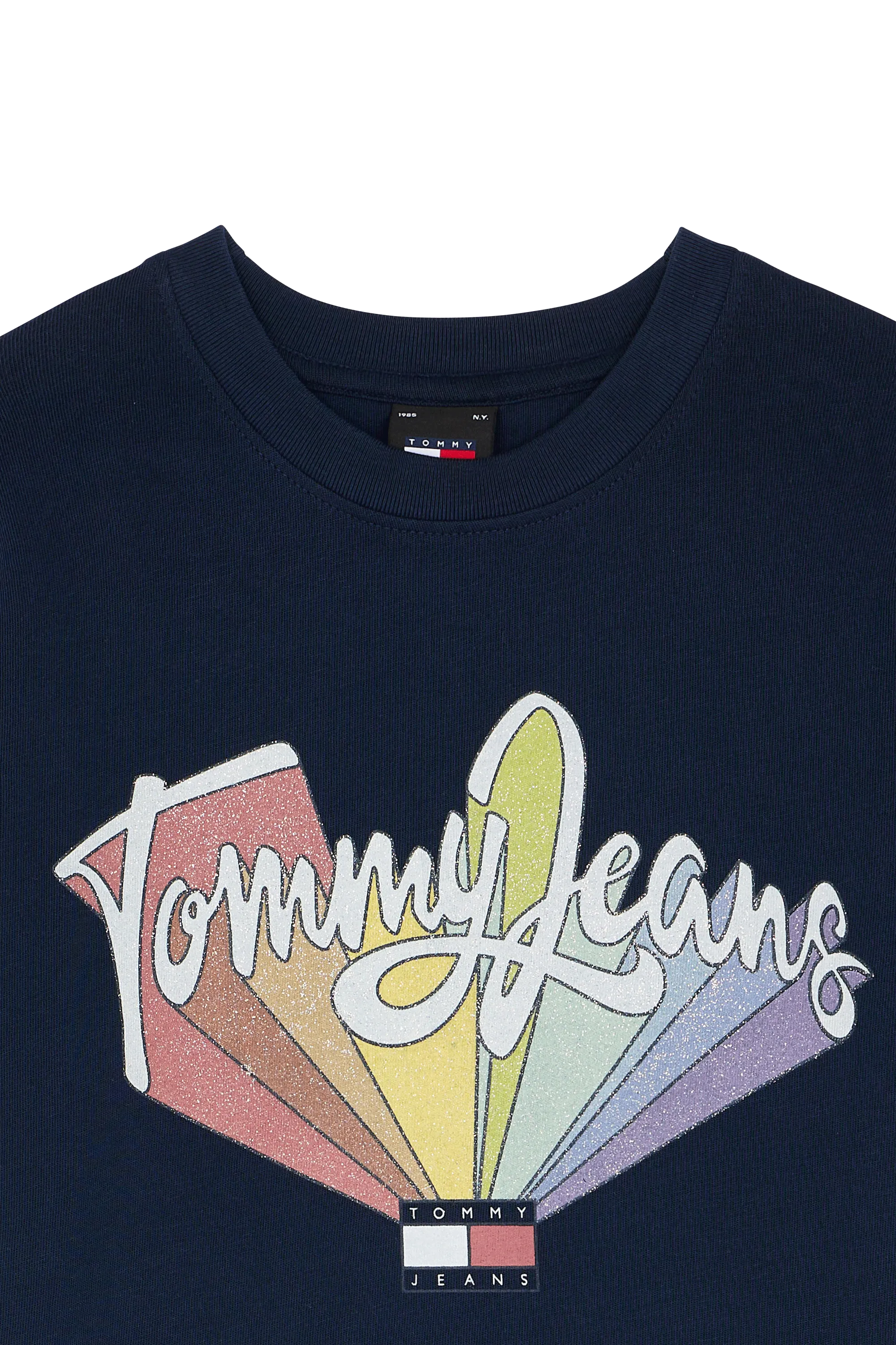 TOMMY JEANS T-shirt  TJW BXY RAINBOW FLAG Bleu