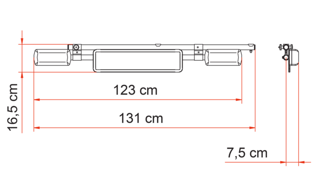 Fiamma Licence Plate Carrier Nummernschildleuchte