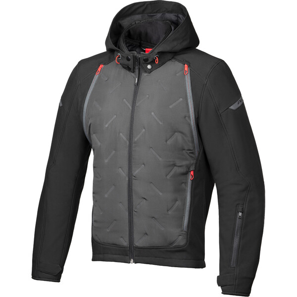 Ixon - Blouson Fary Noir / Anthracite / Rouge