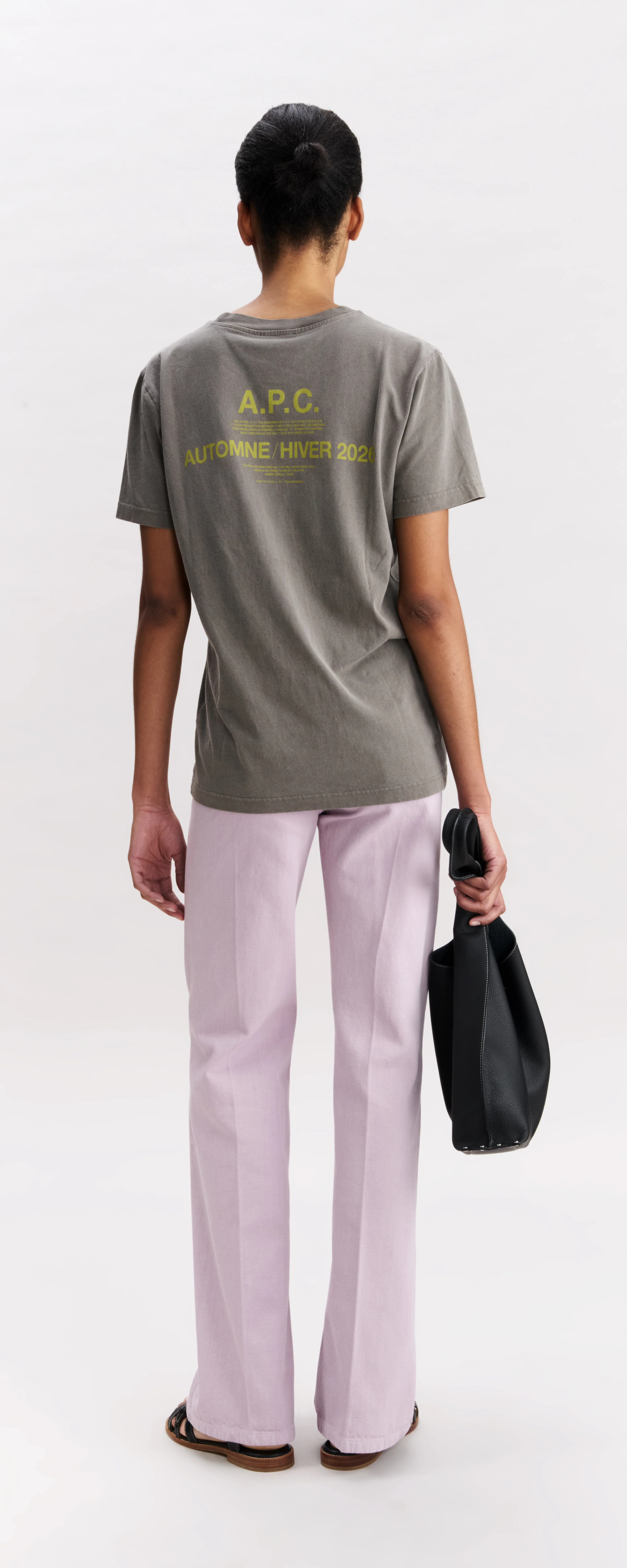 T-Shirt gris A.P.C. Automne 29 - Gris tahiti