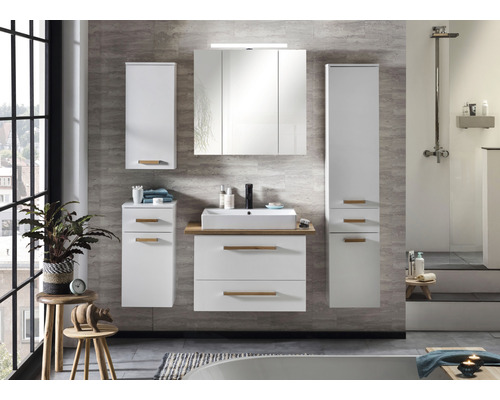 Wandkast Möbelpartner Duo BxHxD 32,7x72,3x16,3 cm krijtwit