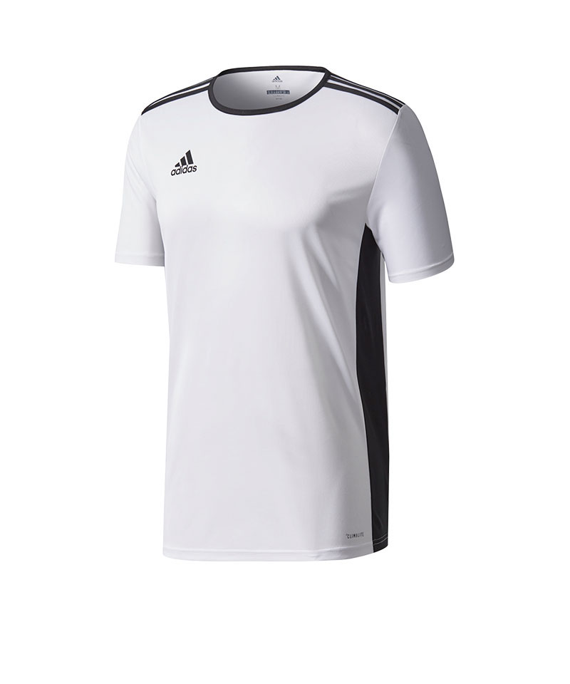 adidas Entrada 18 Trikot kurzarm Weiss Schwarz