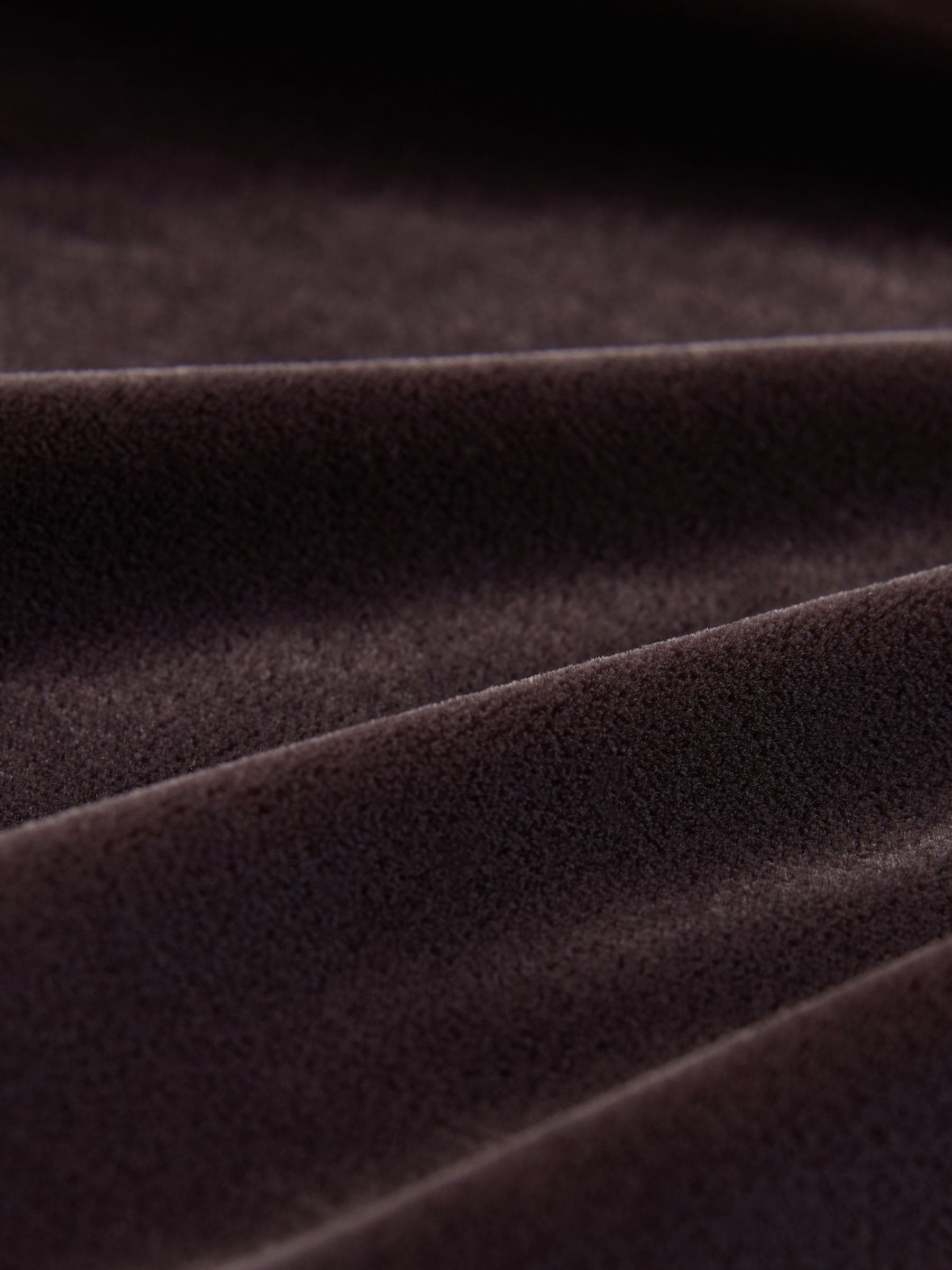 Chocoladebruin - Velvet Elastic Back Wide Leg Trousers