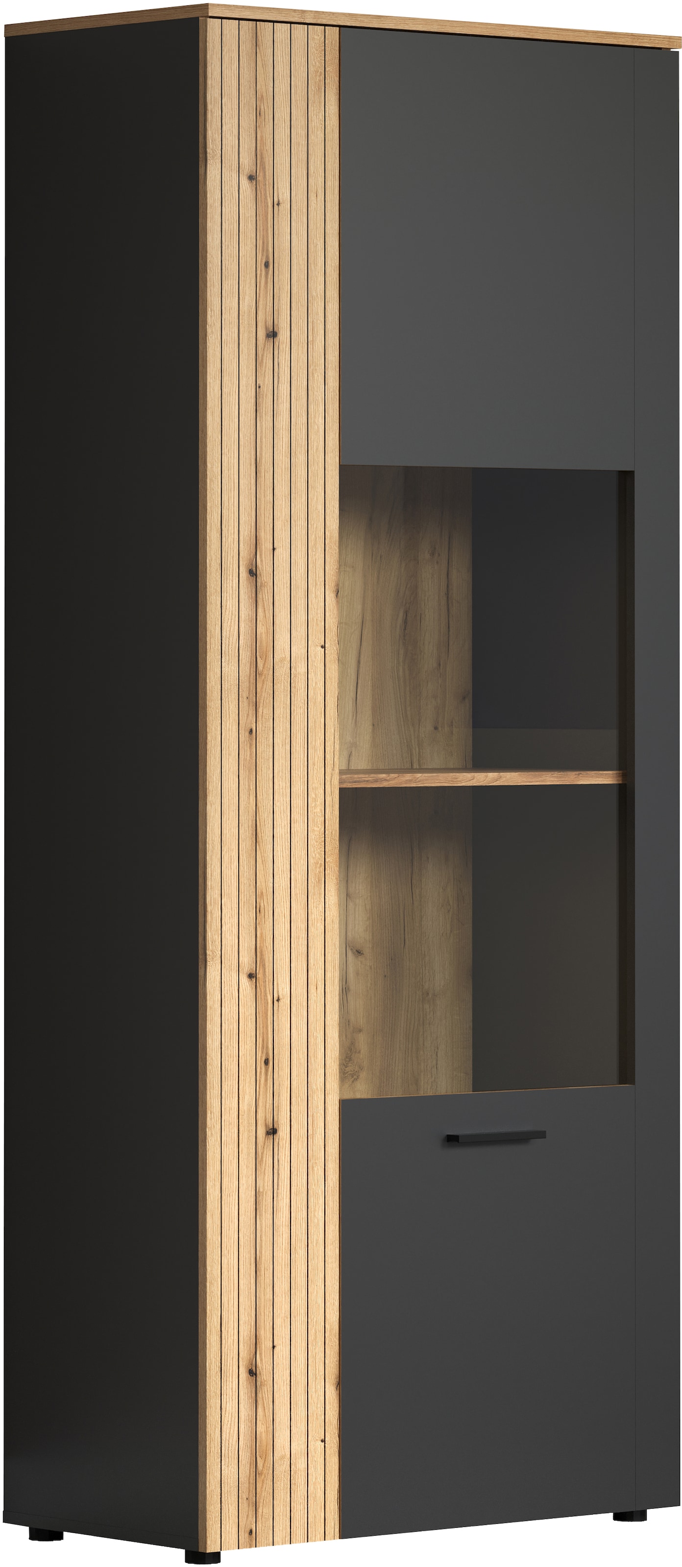 INOSIGN Standvitrine »Estepona« 1 Stk. tlg. Standvitrine mit 2 Türen - (B/T/H) 80/42/195 cm