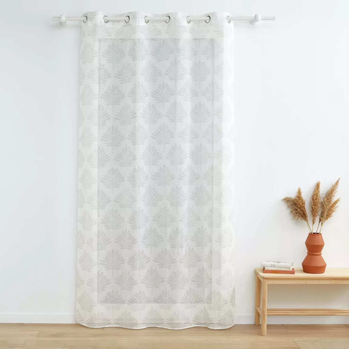 Voilage tissé (140 x 280 cm) Levita Blanc