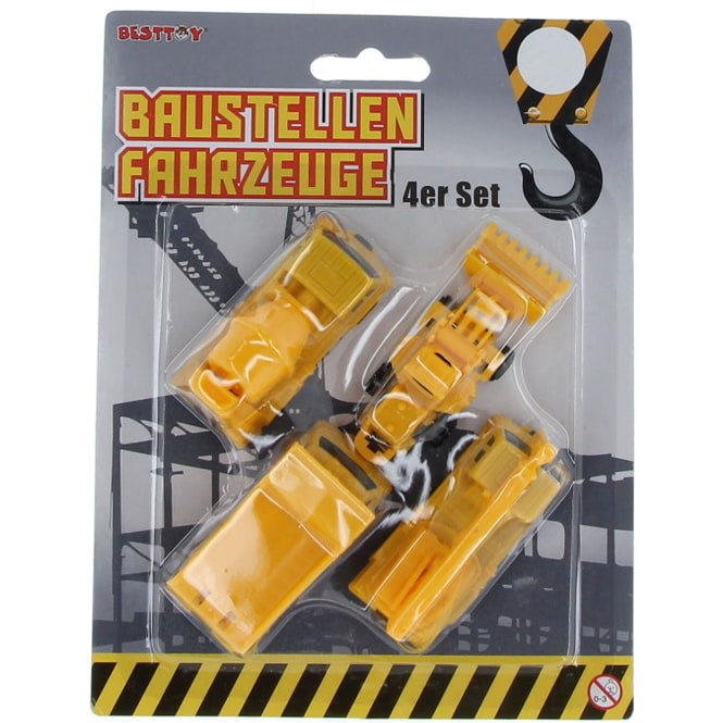 Besttoy - Baustellenfahrzeuge - 4er Set