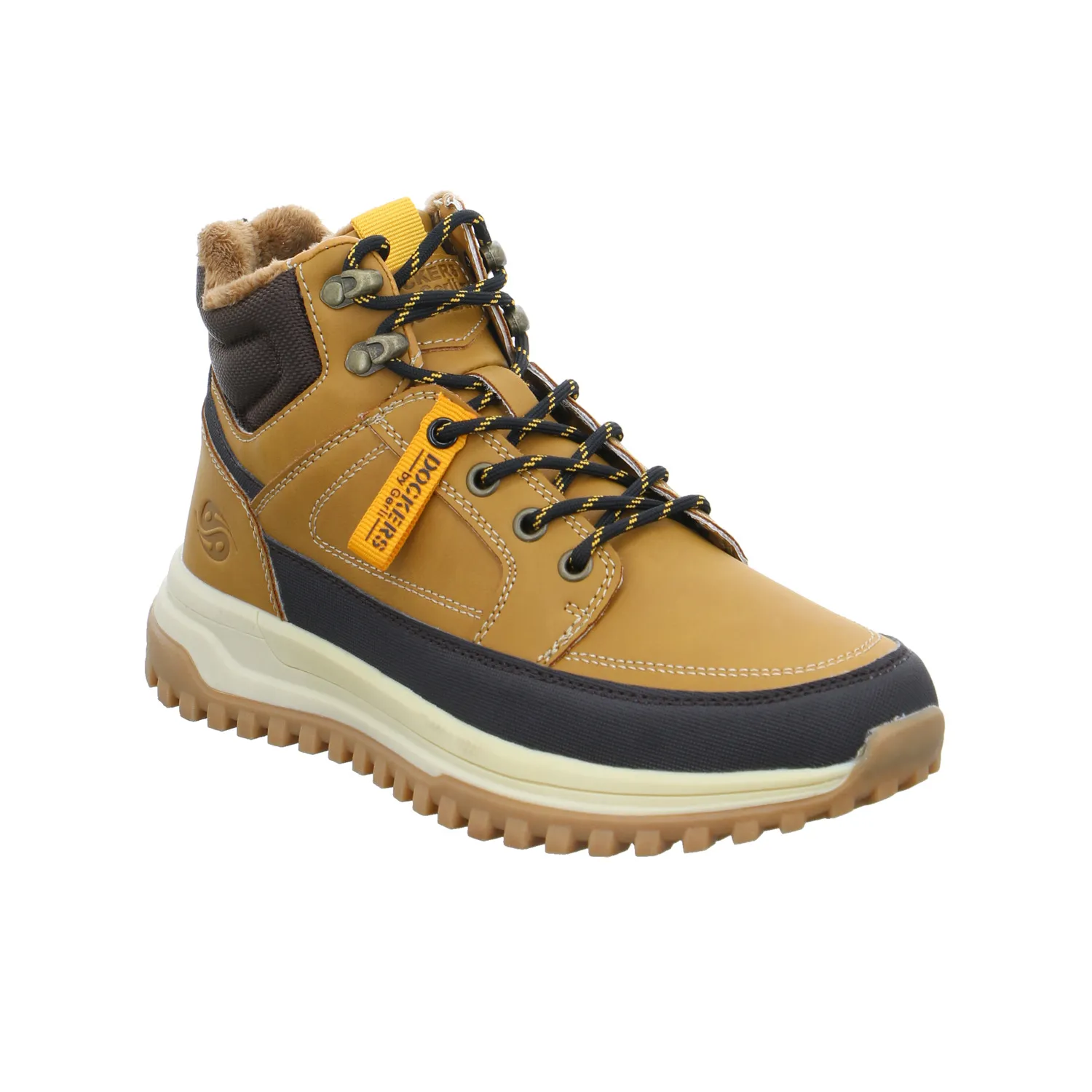 DOCKERS Winter-Boots Cognac Lederimitat