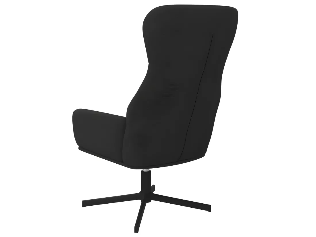 Chaise de relaxation Noir Velours