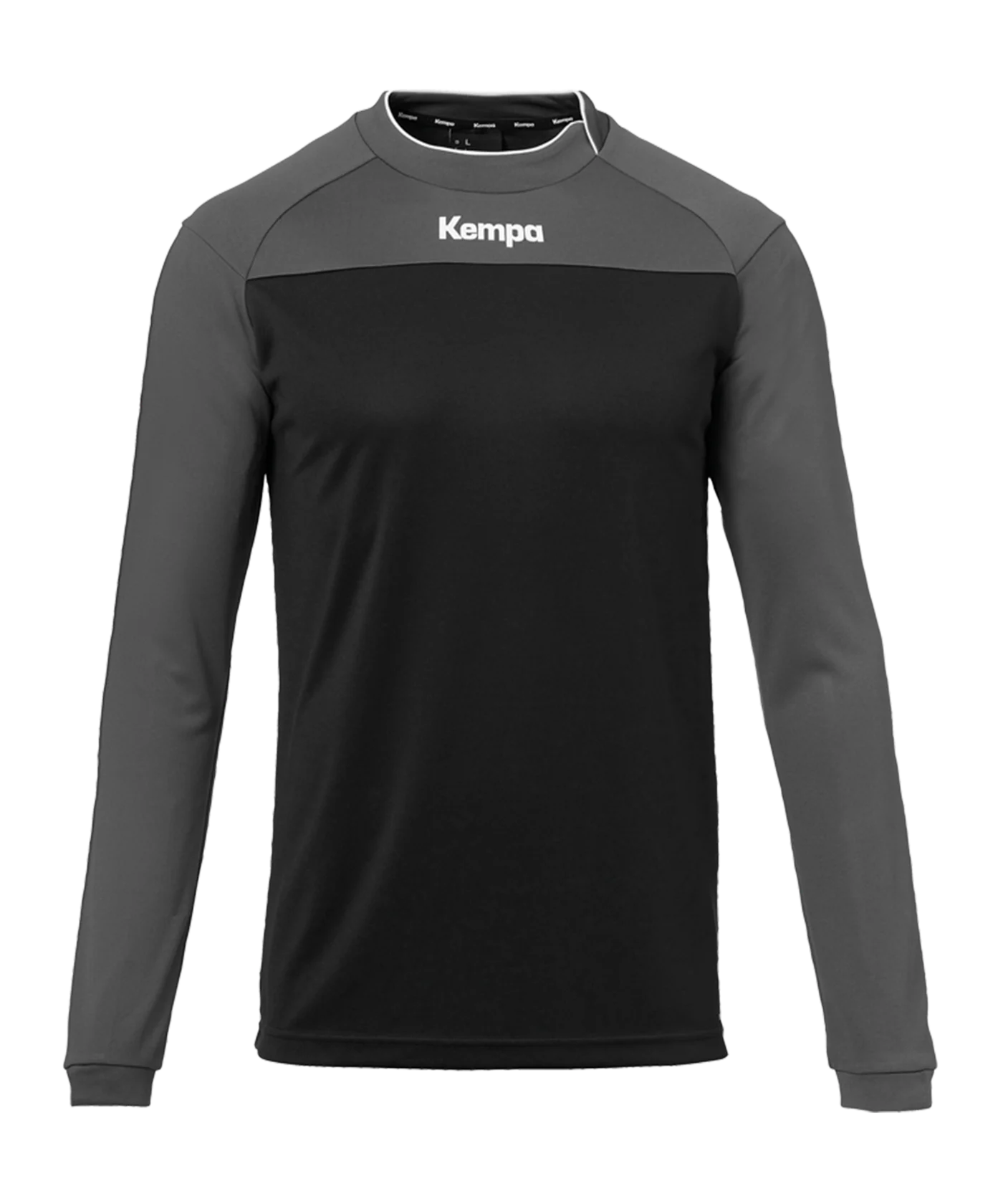 Kempa Prime Shirt langarm Schwarz Grau F01