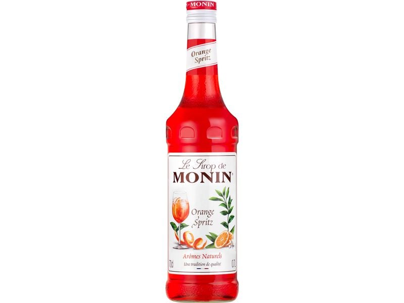 Monin Sirup Orange Spritz 0.7 l Cocktail auf Basis von Schaumwein, zeichnet sich durch zarte Weisswein- und Bitternoten aus