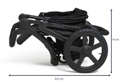 Beemoo Activity Go Aktivitetsvogn, Black/Dark Grey