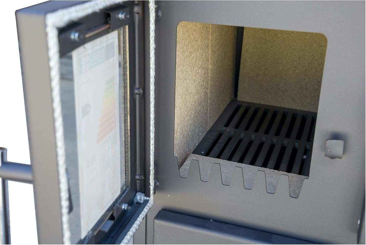Kaminofen mit Backfach und Herdplatte 25071 Werkstattofen Viki 10,5 kW Schwedenofen Kamin Hüttenofen Ofen