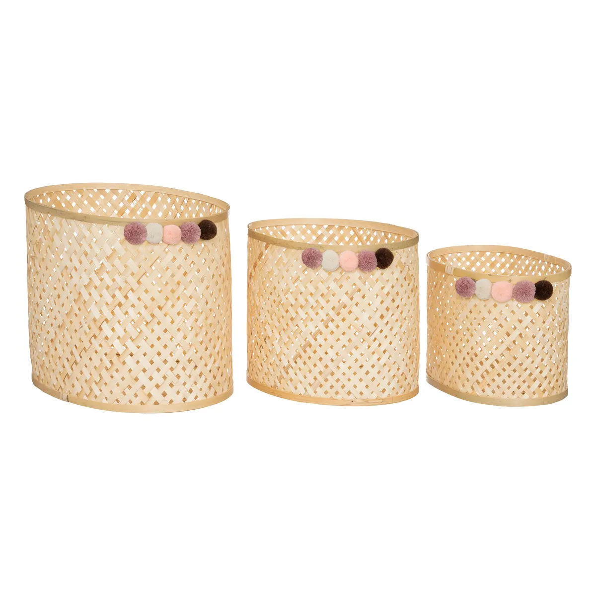 Atmosphera, Createur D'Interieur Atmosphera Panier Campagne x3 - Beige