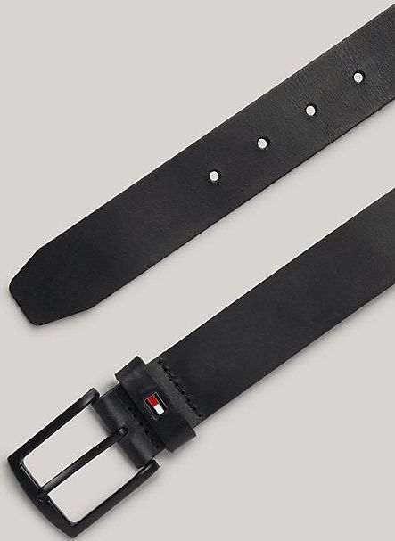 Tommy Hilfiger - Denton Matte - Riem - Zwart - Leer