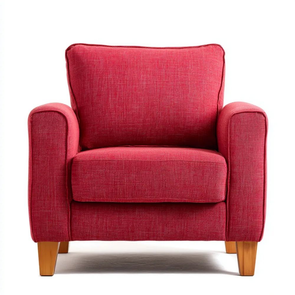 Sessel Stoff 90x80x85 cm – Rot – Moderner Stil