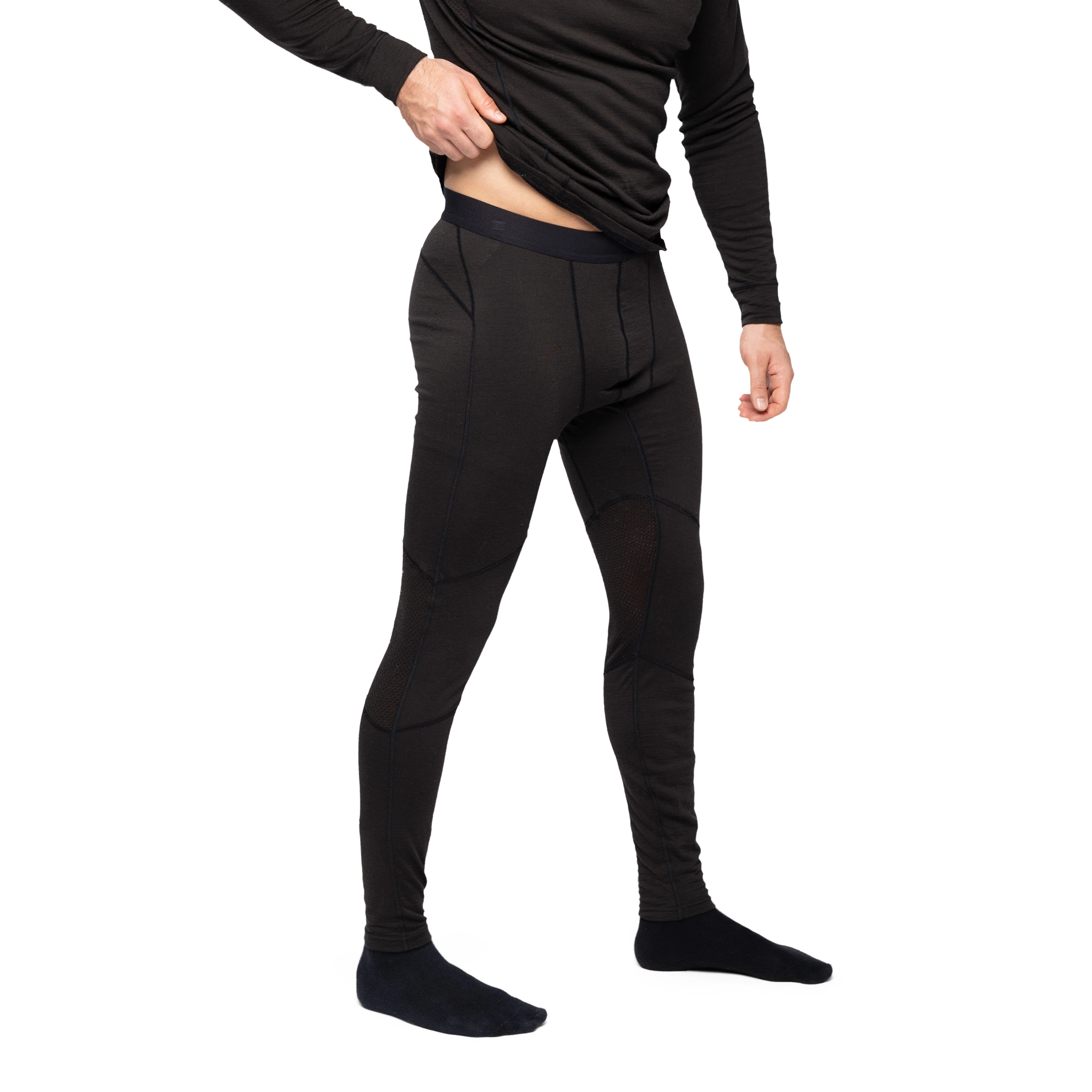 Inner:Pure Merino Tights Men Black