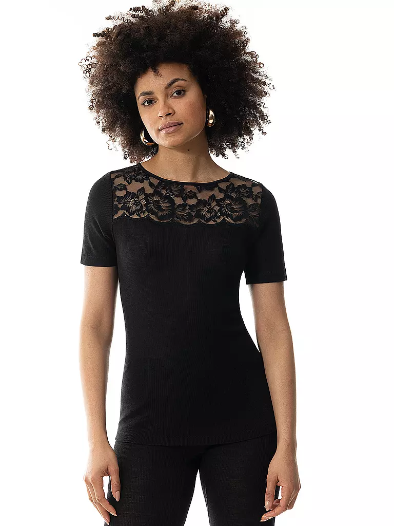 MEY T-Shirt LOVE schwarz