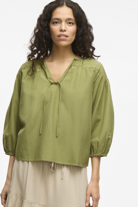 Vila groene dames blouse