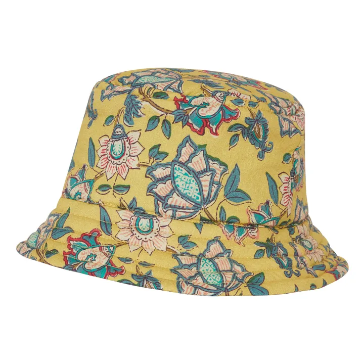 Louise Misha Chapeau Fleuri Afid | Jaune moutarde