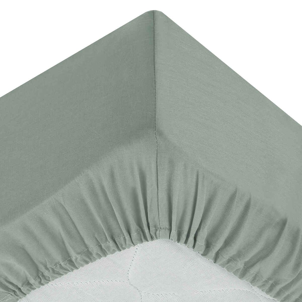 DRAP HOUSSE CELADON 160X200CM