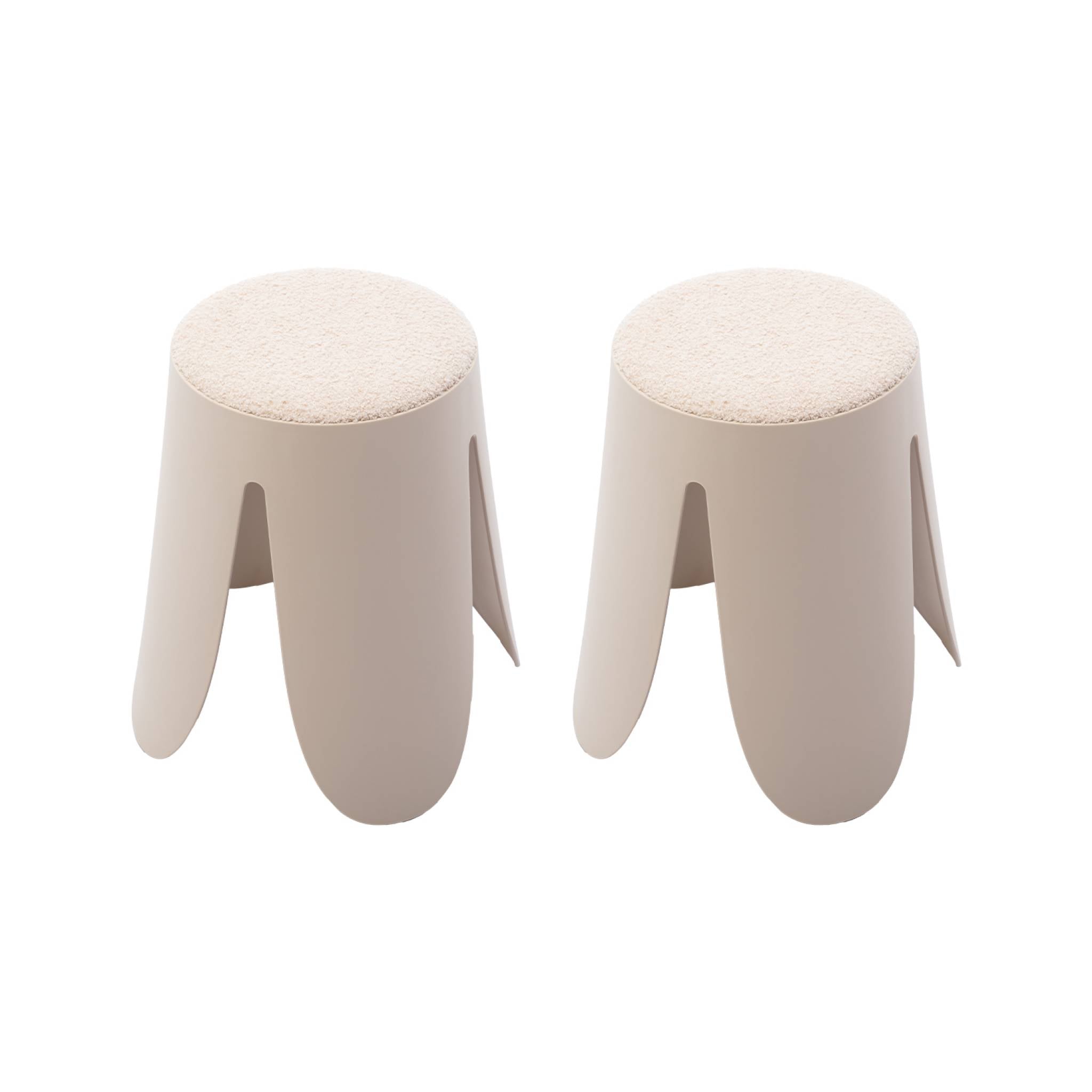 sweeek - Set van 2 stapelkrukken, Ã30 | 44 x H46cm