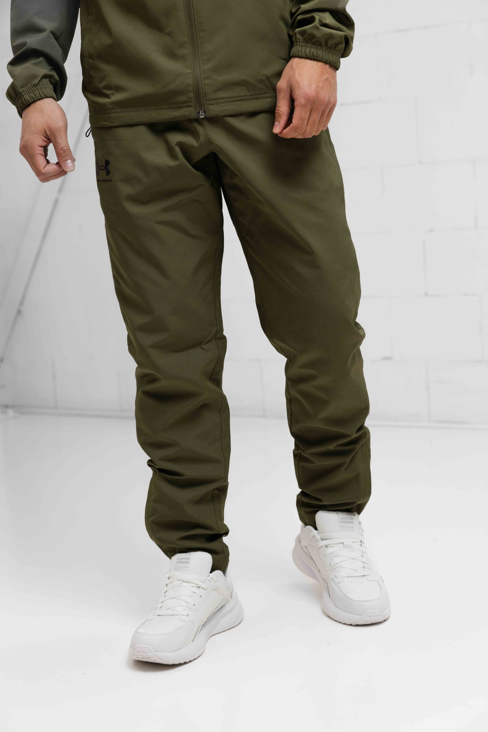 Under Armour Rival Woven Windbreaker Trainingspak Heren Groen