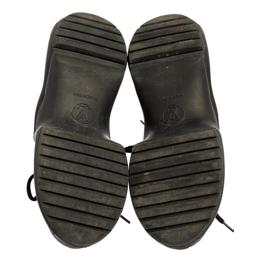 Louis Vuitton Black/Brown Monogram Canvas And Neoprene Archlight Sneakers