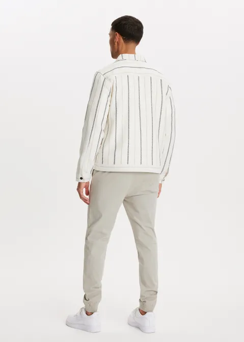Jacket met strepen off-white (WIT.O)
