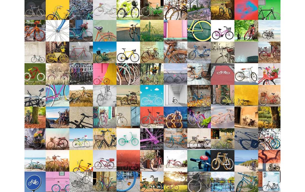 Puzzle 99 Fahrräder und mehrKlassisches Puzzle