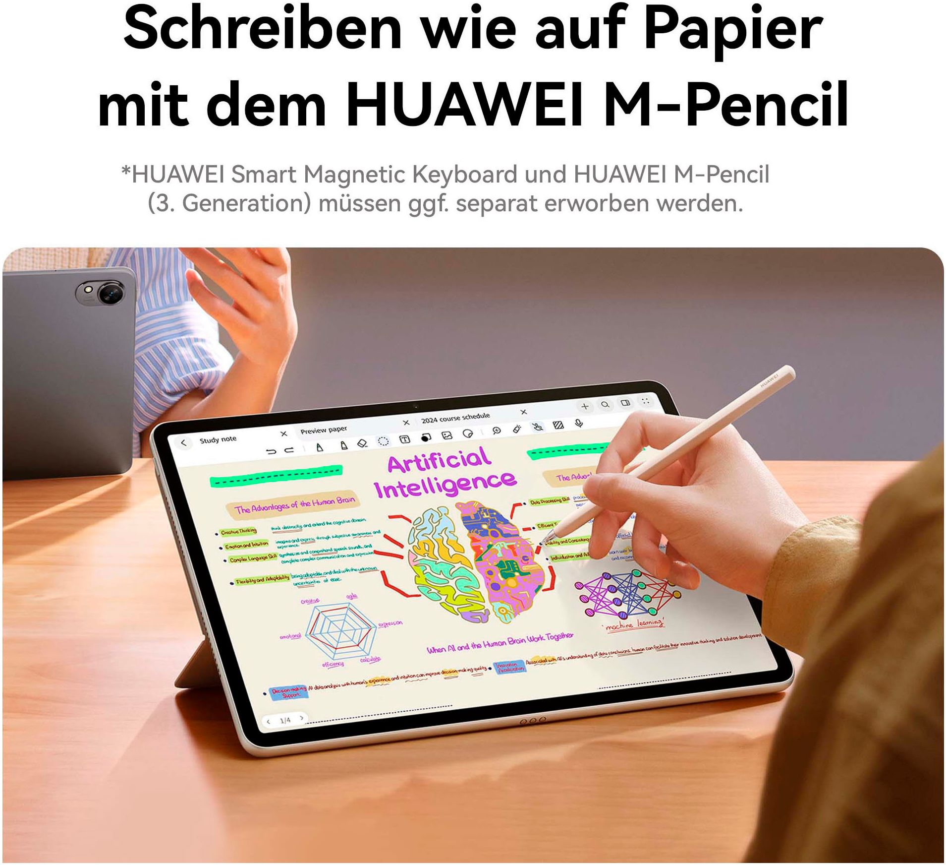 Huawei Tablet »Matepad 11.5 S« (29,21 cm / 11,5 ″) HarmonyOS 256 GB WQHD+ 2K FullView Display, WiFi 6, 8 GB + 256 GB)