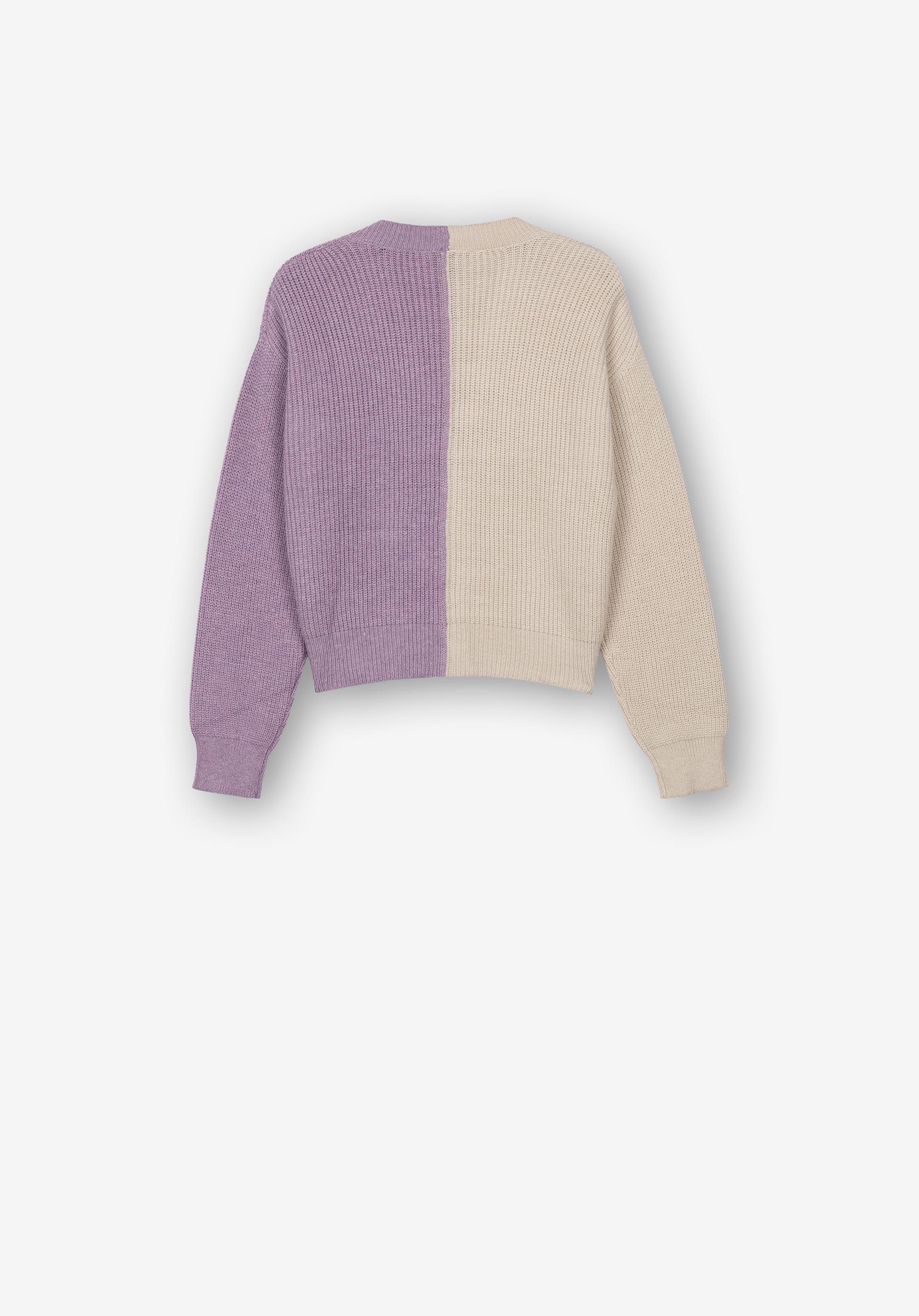 Cardigan Color Block