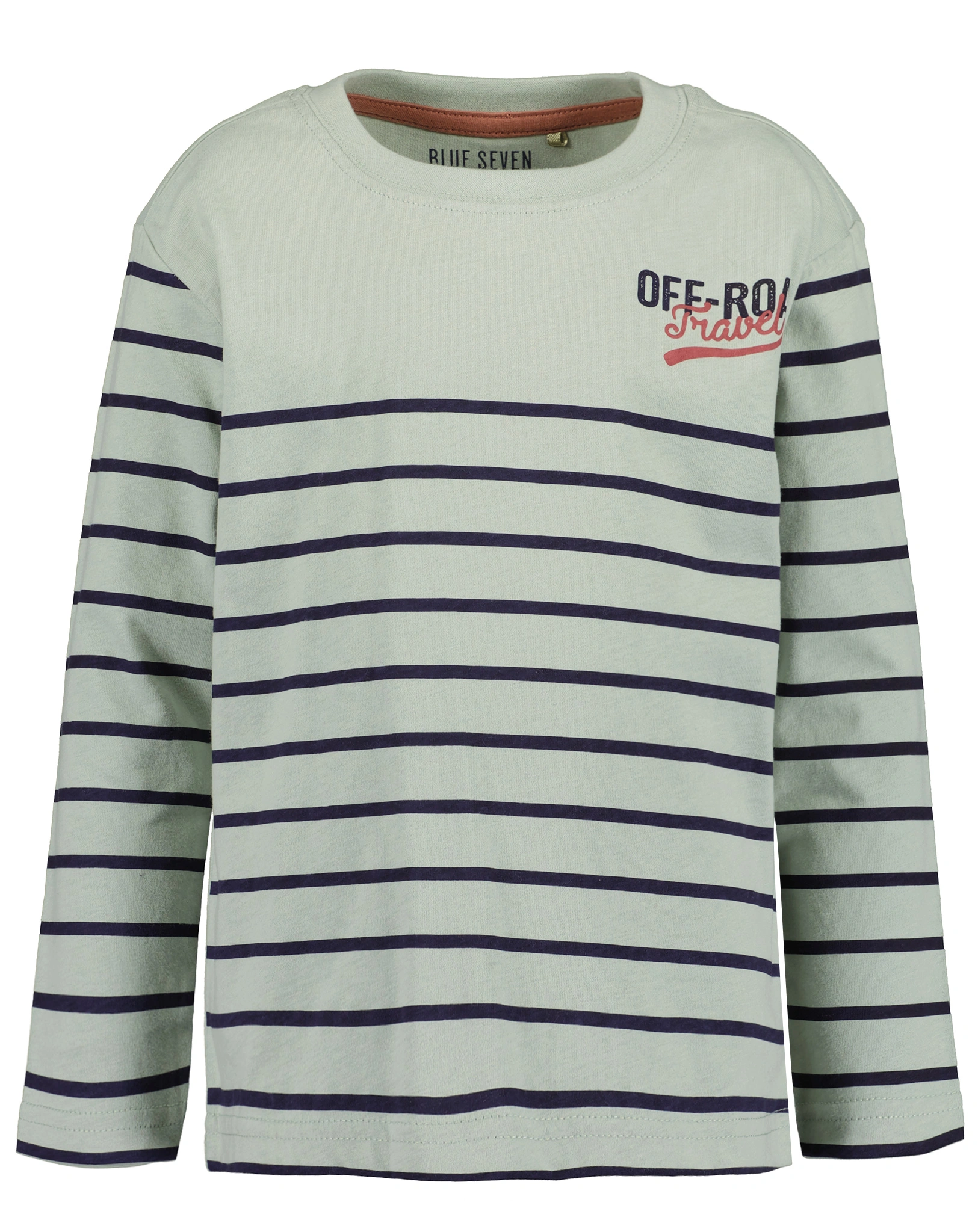 Langarmshirt OFF ROAD TRAVEL gestreift in gletsche