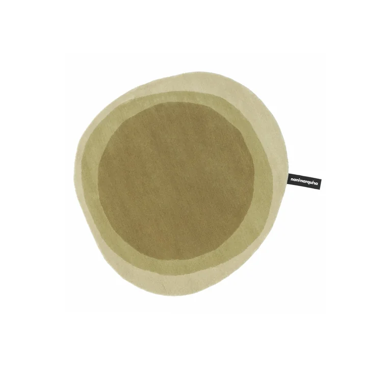 nanimarquina - Layers Teppich, Ø 80 cm, grün (Exklusive Edition)