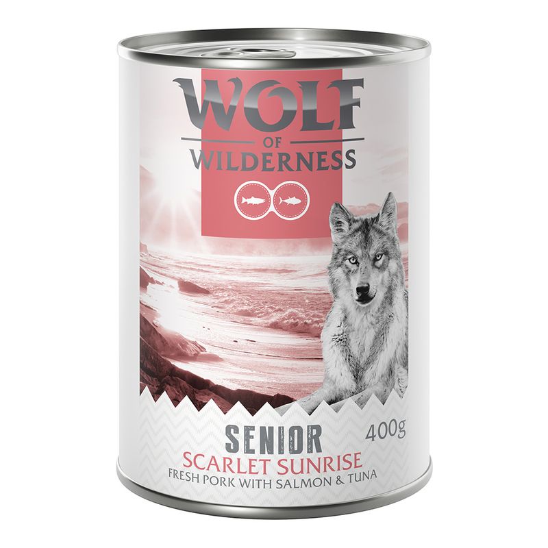 Wolf of Wilderness Senior Red Meat 6 x 400 g ✓ pas cher