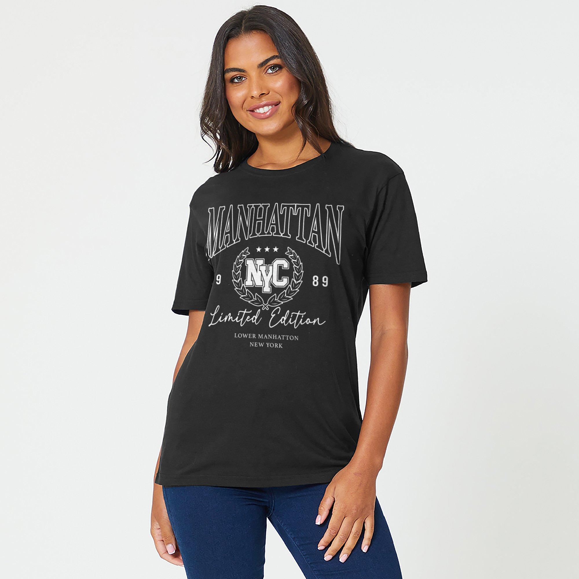 Be You Ladies Manhattan Slogan T Shirt