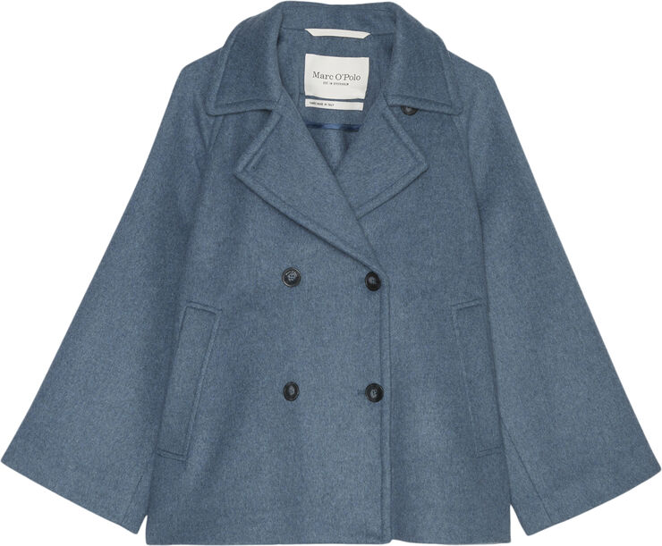 Marc O’Polo Wool cape, double breasted Hazy blue