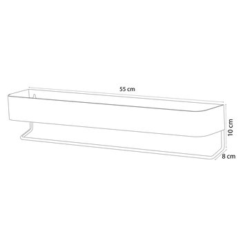 Sealskin Brix wandrek metaal wit