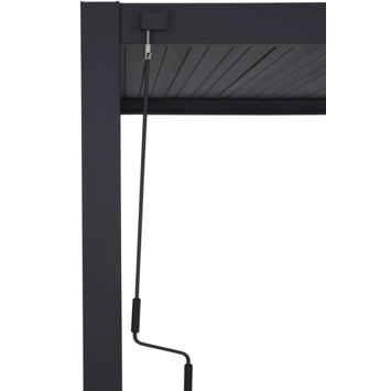 Pergola Deluxe Antraciet 3,6x4m