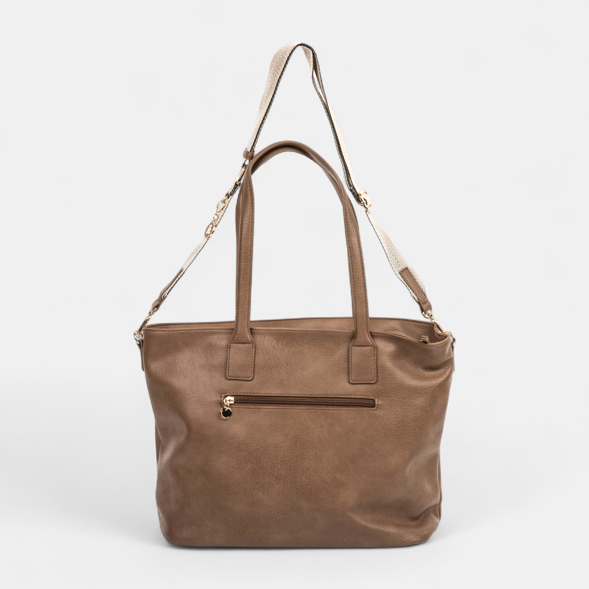 Sac de shopping taupe