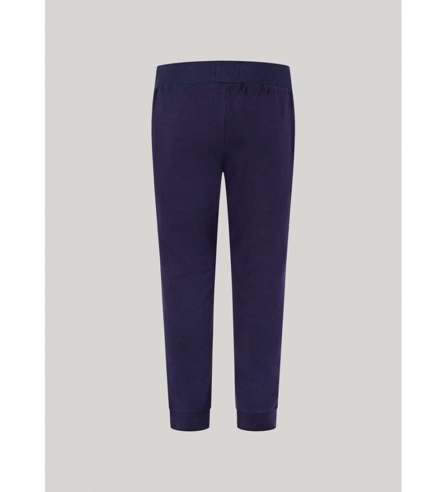 Calças Pepe Jeans Azul Marinho em Tecido Terry