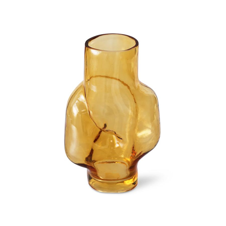 HKliving Gleam Glass vaas h32 Olive