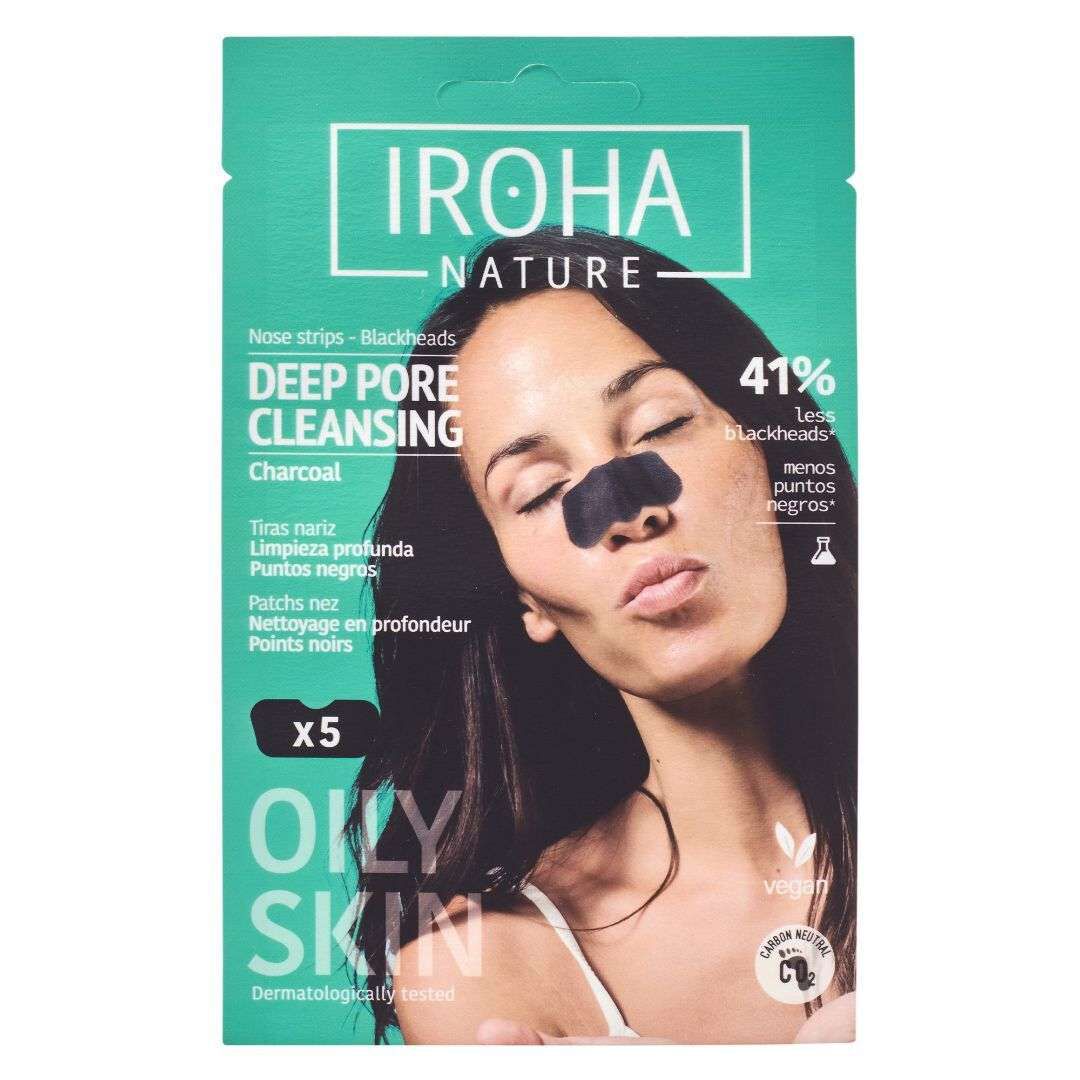 IROHA  Tiras nariz carchoal - 5un