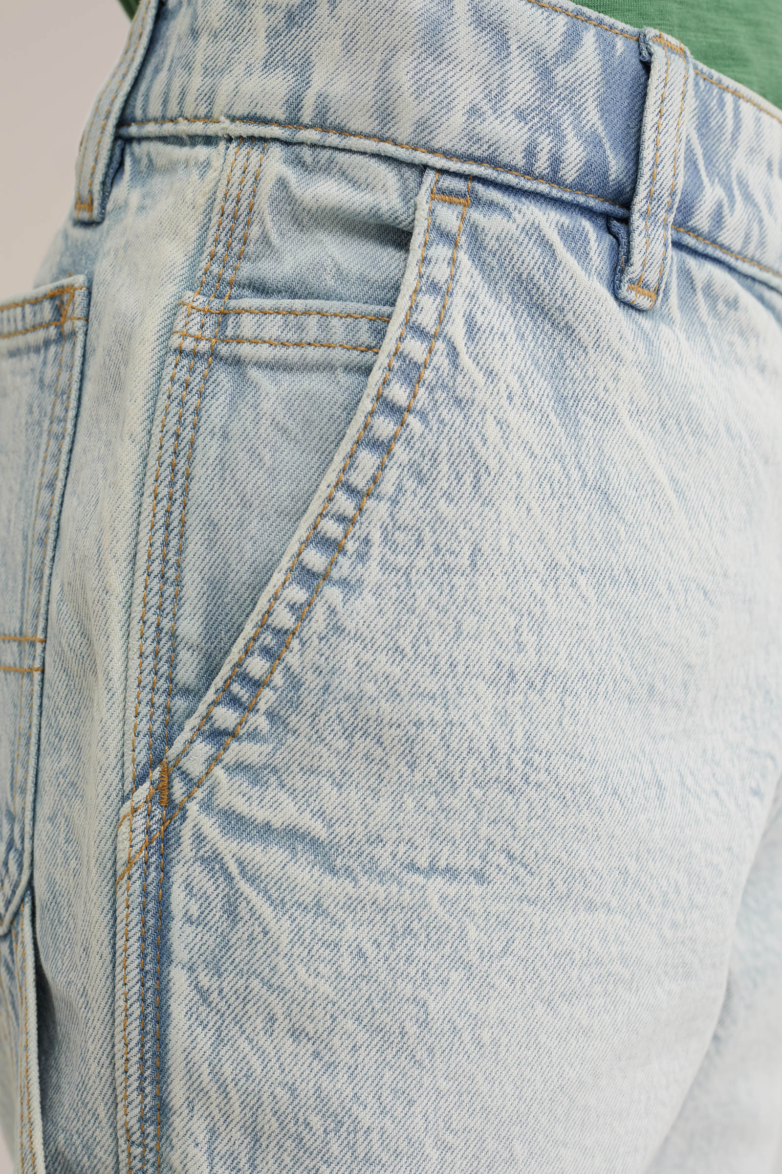 Jongens regular fit denim short met stretch Blue Ridge Lichtblauw