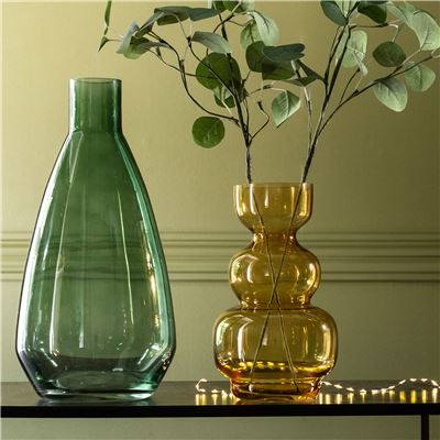 Vase en verre coloré