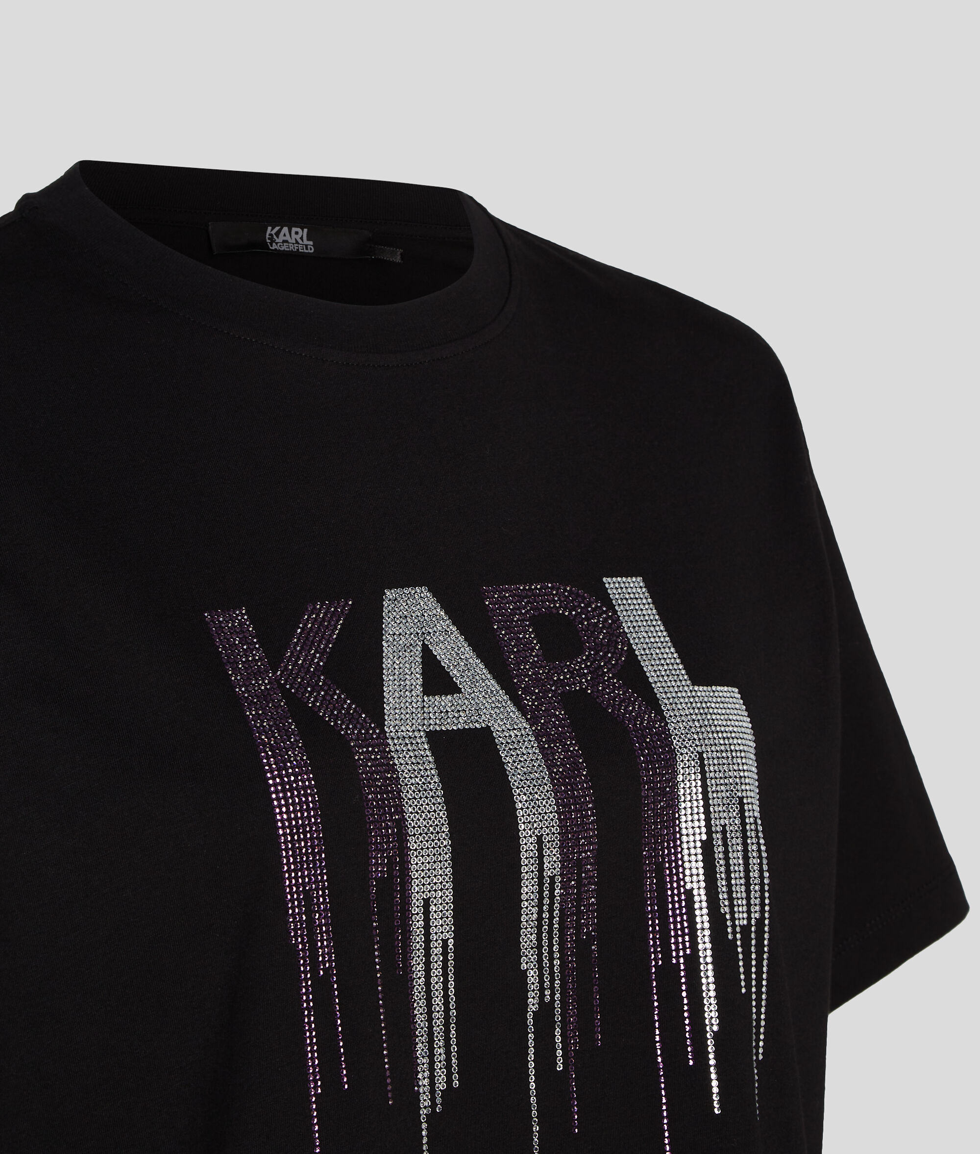 T-SHIRT AVEC LOGO KARL EN STRASS