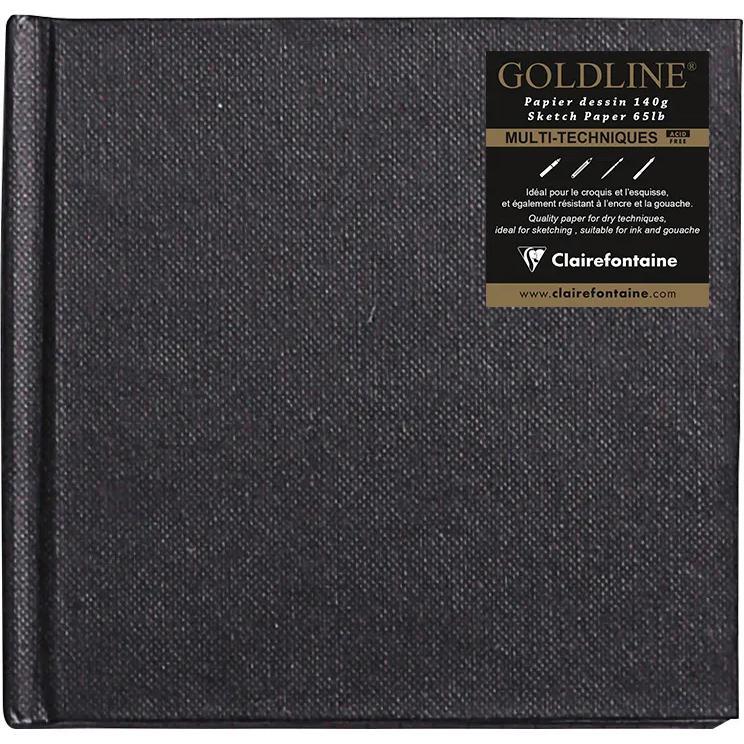 Goldline carnet cousu collé 64F 10x10cm 140g - Blanc