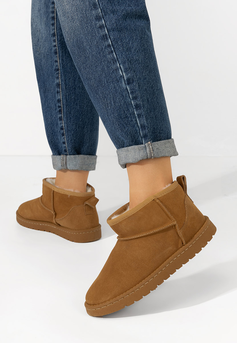 Bottines femme en cuir chameau Annisia