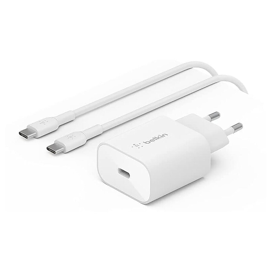 Belkin Chargeur secteur USB-C - 25W + Câble USB-C 1m