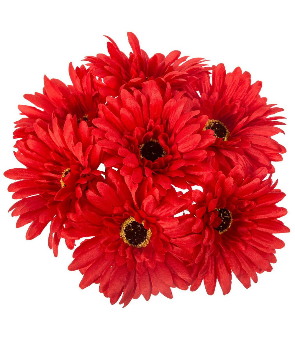 Bouquet de fleurs artificielles 7 gerberas d. 17 x h. 26 cm
