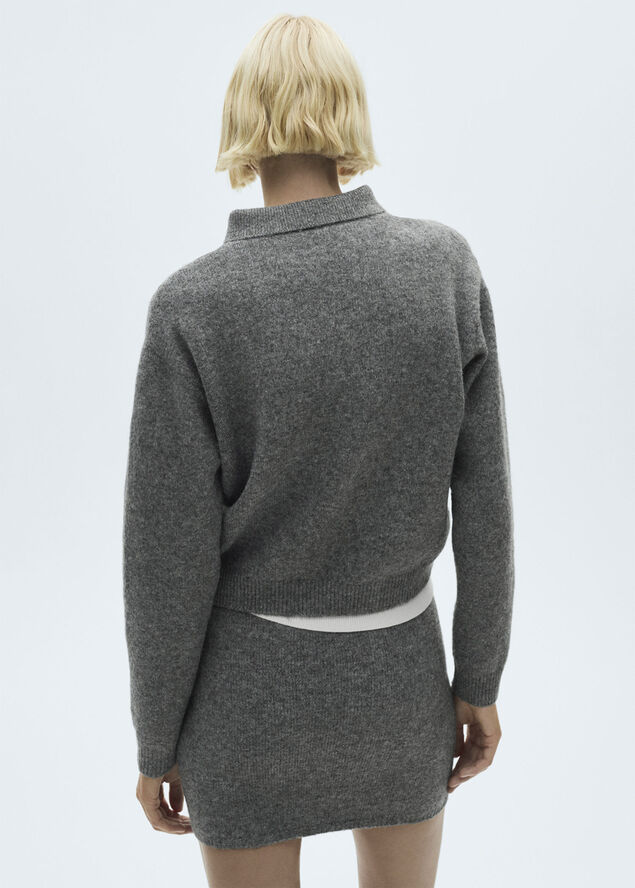 MANGO SWEATER. -- SCHOOL Charcoal